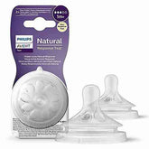 Avent Natural New Response Teats 1M+ 3 Drop